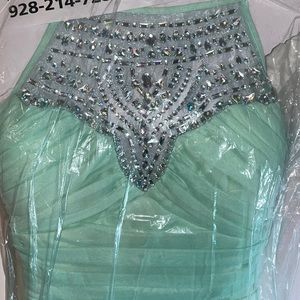 Seafoam Green Prom Dress